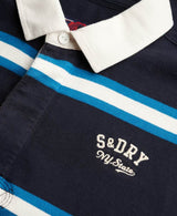 Superdry Mens Vintage Athletic Rugby Top Navy Stripe Northern Ireland
