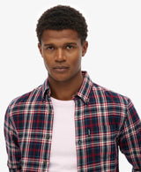 Superdry Mens Vintage Check Shirt Grace Check Navy Northern Ireland