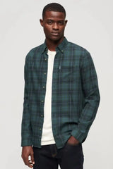 Superdry Mens Vintage Check Shirt M4010737A Hoxton Check Navy/Green