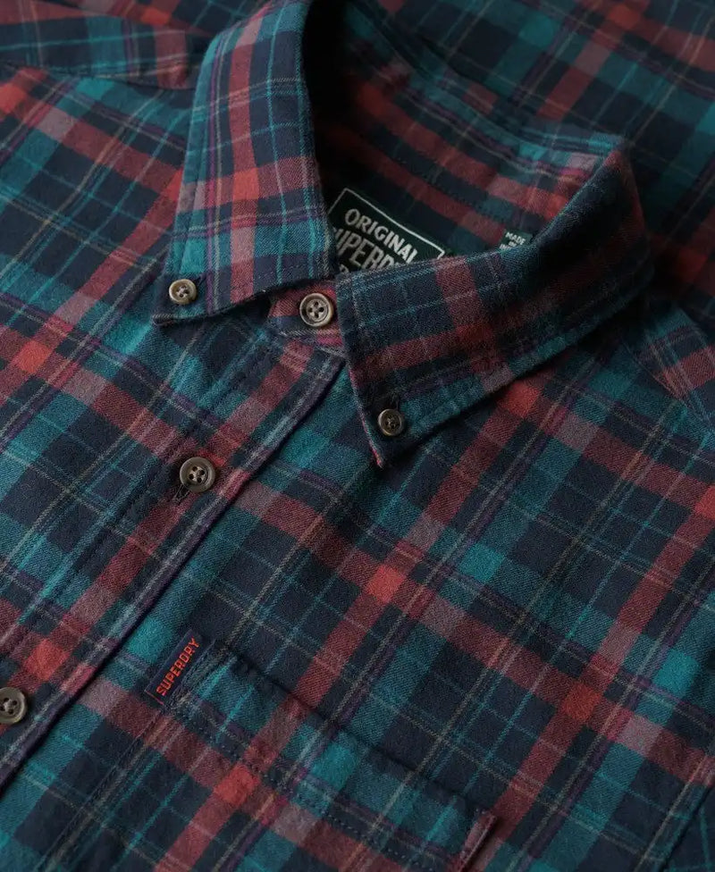 Superdry Mens Vintage Check Shirt Montauk Check Navy Northern Ireland