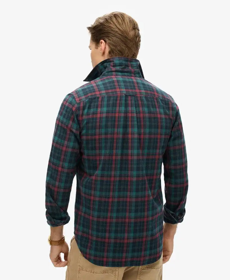 Superdry Mens Vintage Check Shirt Montauk Check Navy Northern Ireland