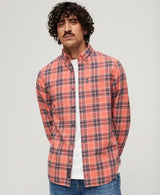 Superdry Mens Vintage Check Shirt Red Northern Ireland Belfast