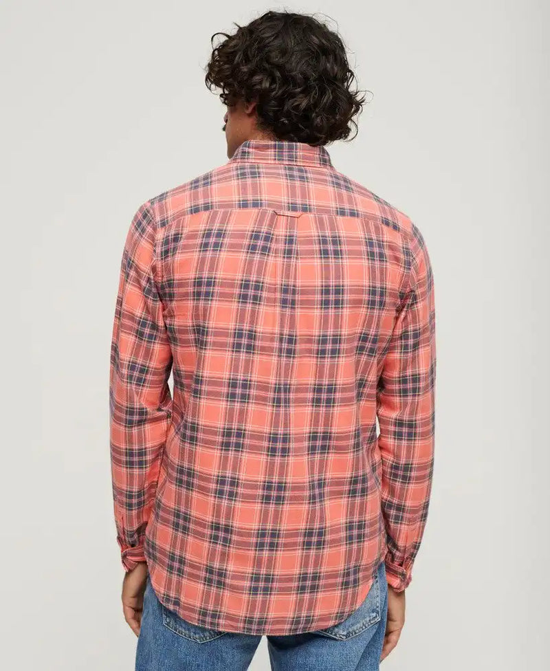 Superdry Mens Vintage Check Shirt Red Northern Ireland Belfast