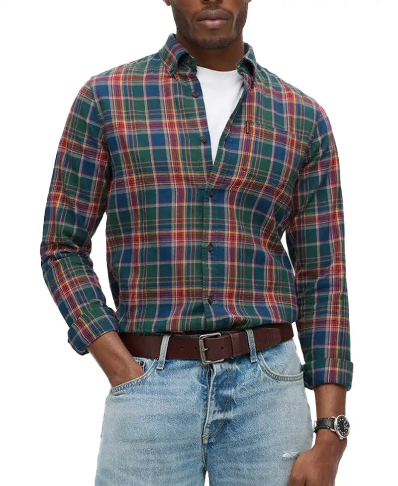 Superdry Mens Vintage Check Shirt Upstate Check Multi Northern