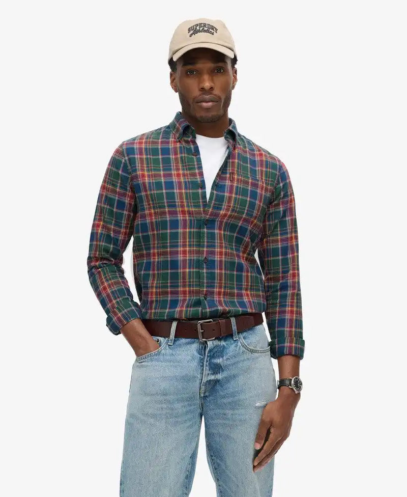 Superdry Mens Vintage Check Shirt Upstate Check Multi Northern