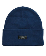 Superdry Mens Vintage Classic Knitted Beanie Marine Blue Northern