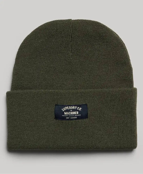 Superdry Mens Vintage Classic Knitted Beanie Olive Northern Ireland