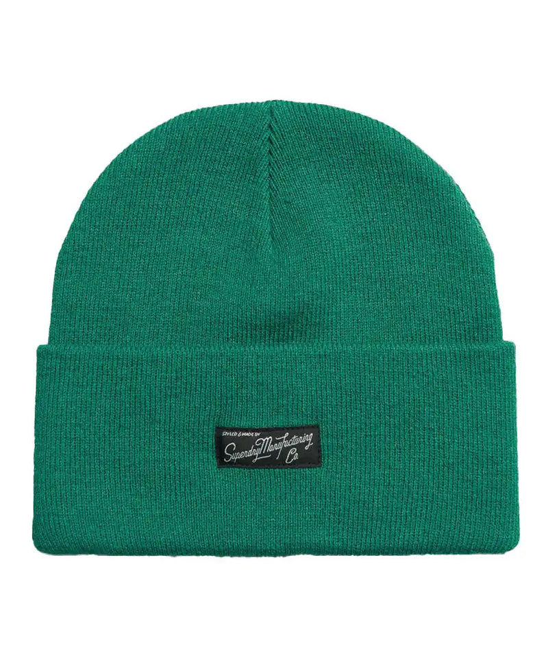 Superdry Mens Vintage Classic Knitted Beanie Vienna Green Northern
