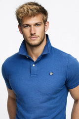 Superdry Mens Vintage Destroy Polo Shirt Bay Blue Northern Ireland