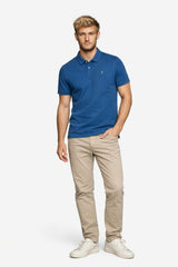 Superdry Mens Vintage Destroy Polo Shirt Bay Blue Northern Ireland