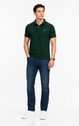 Superdry Mens Vintage Destroy Polo Shirt Mountain View Green Northern