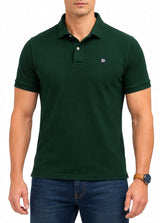 Superdry Mens Vintage Destroy Polo Shirt Mountain View Green Northern