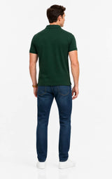 Superdry Mens Vintage Destroy Polo Shirt Mountain View Green Northern