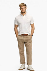 Superdry Mens Vintage Destroy Polo Shirt Optic White Northern Ireland