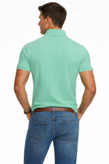 Superdry Mens Vintage Destroy Polo Shirt Spring Bud Green Northern