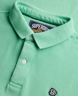 Superdry Mens Vintage Destroy Polo Shirt Spring Bud Green Northern