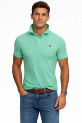 Superdry Mens Vintage Destroy Polo Shirt Spring Bud Green Northern