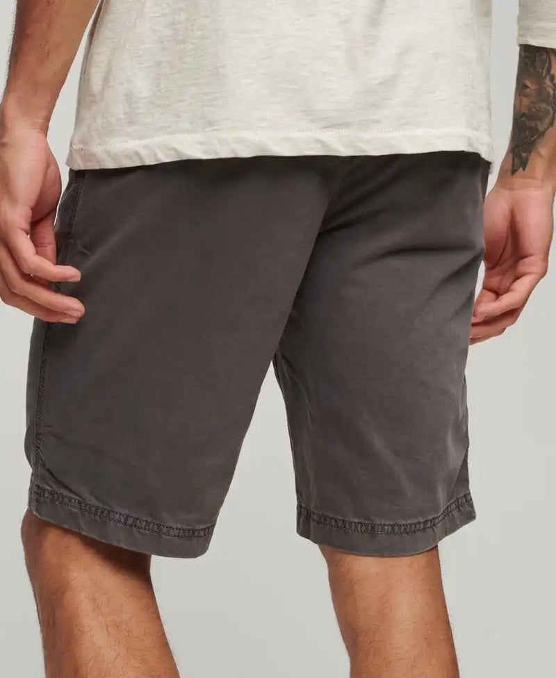 Superdry Mens Vintage International Chino Shorts Washed Grey Northern