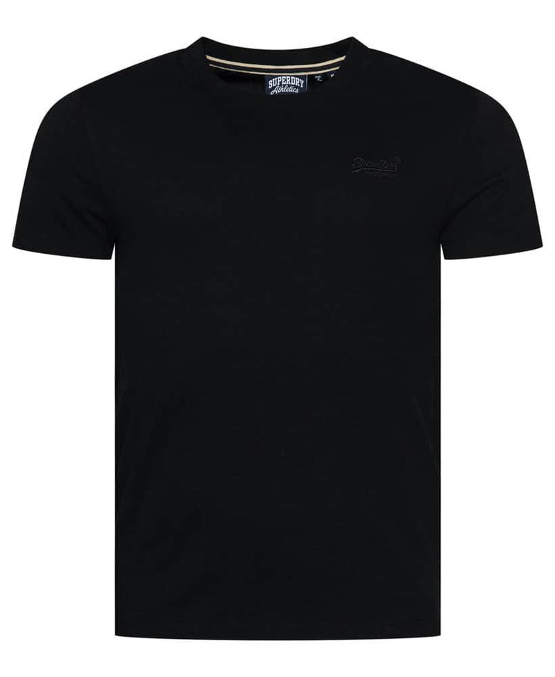 Superdry Men’s Vintage Logo Embroidered T-Shirt Black Northern