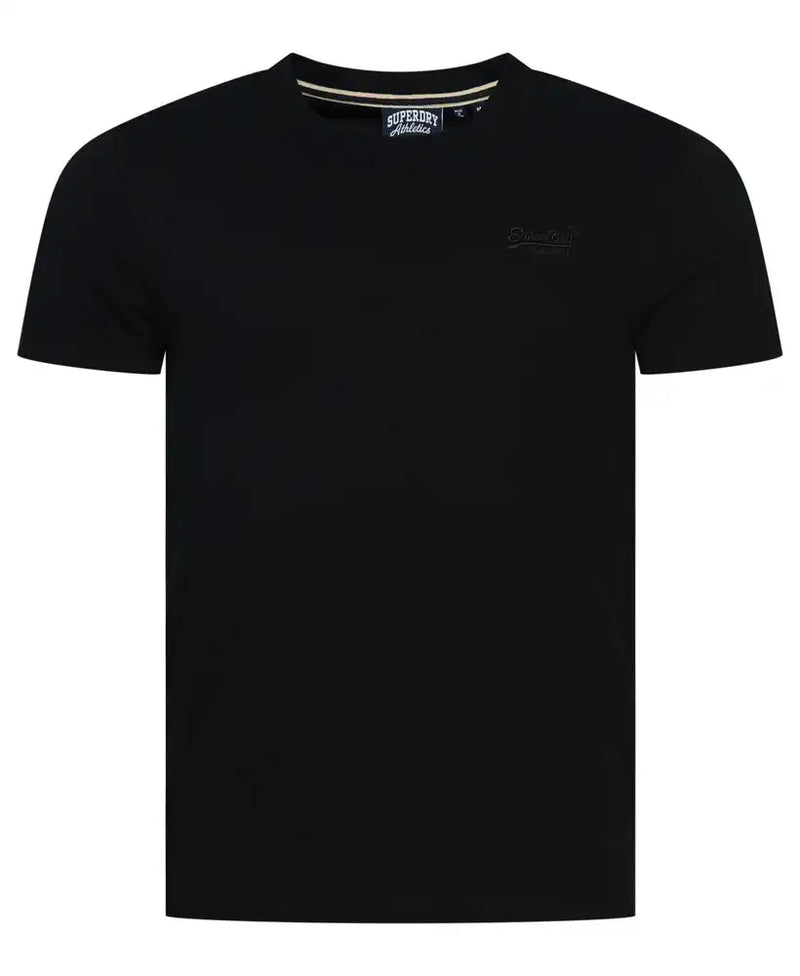 Superdry Men’s Vintage Logo Embroidered T-Shirt Black Northern