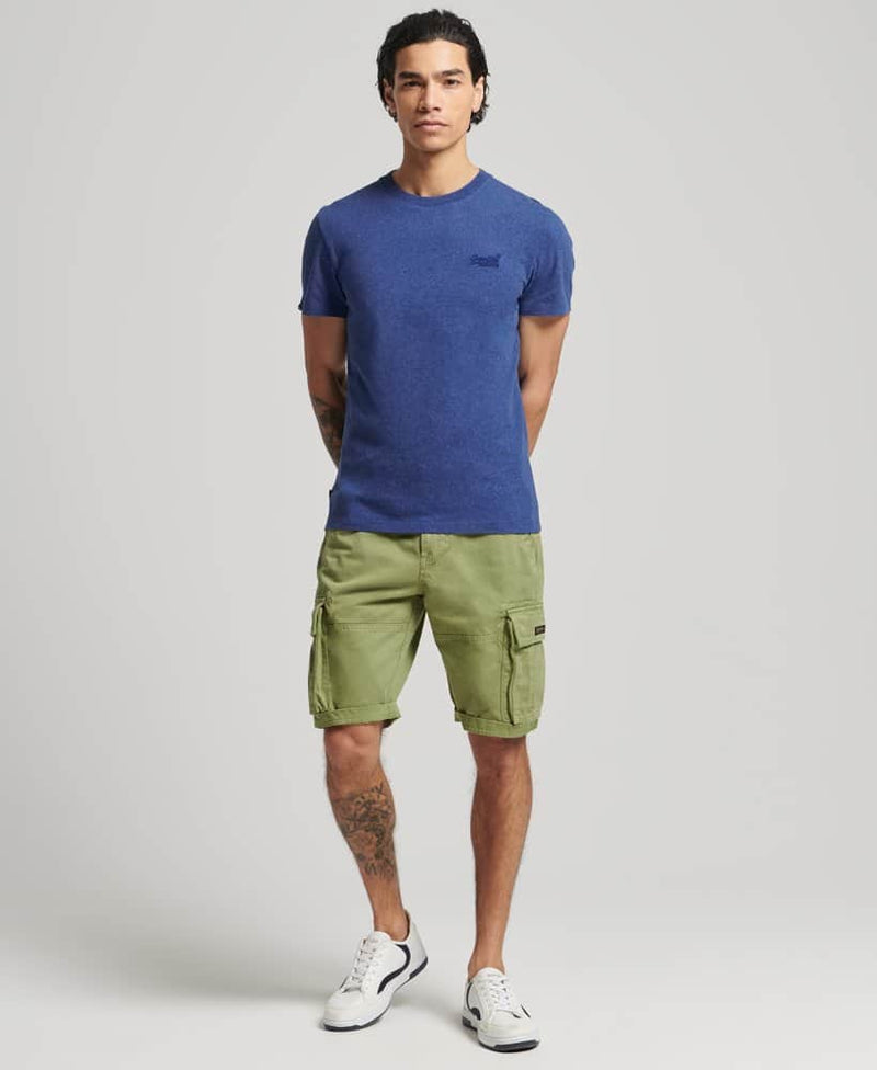 Superdry Vintage Logo Embroidered T-Shirt Bright Blue - 