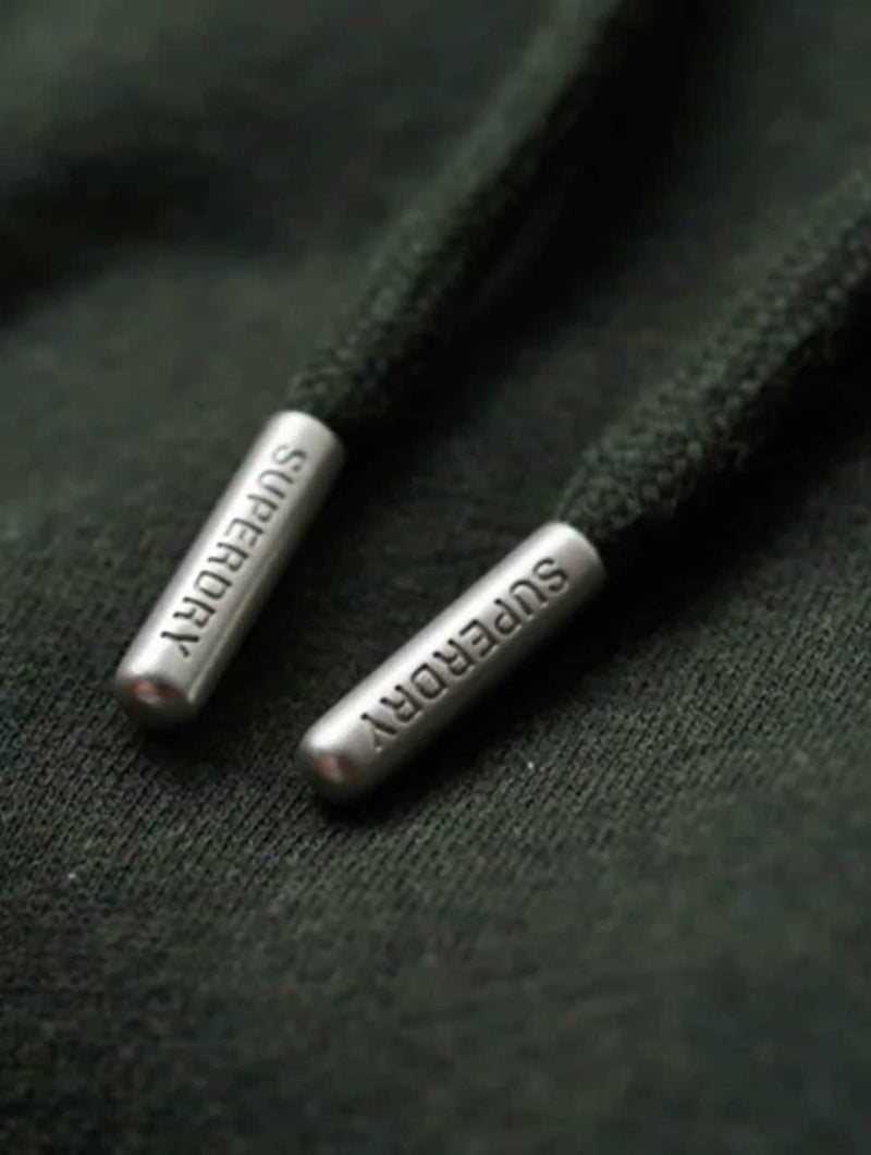 Superdry Mens Vintage Logo Essential Hoodie M2013110A Dark Olive Marl