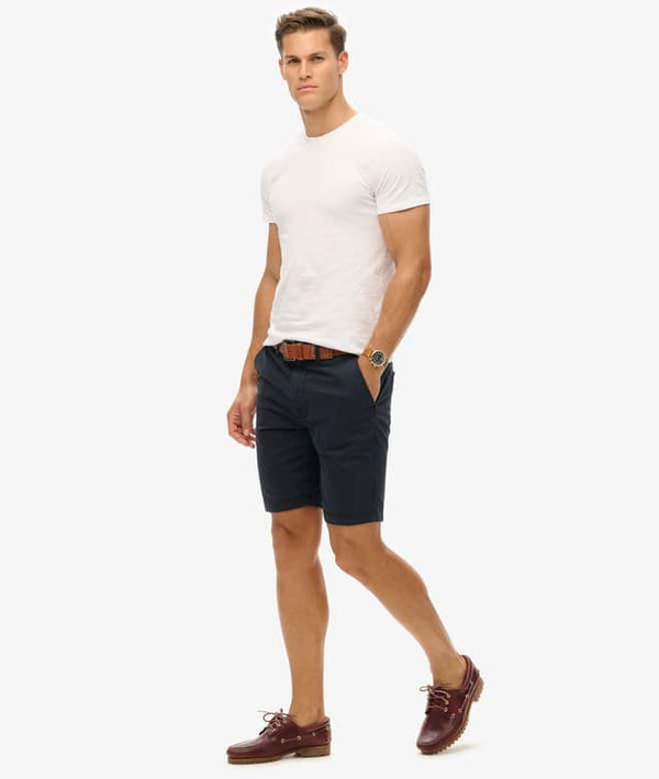 Superdry Men’s Vintage Officer Chino Shorts Eclipse Navy Northern