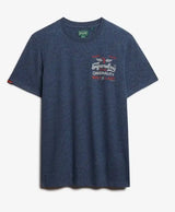 Superdry Mens Vintage Workwear Relaxed T-Shirt Blue Grit Northern
