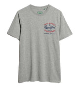 Superdry Mens Vintage Workwear Relaxed T-Shirt Light Grey Northern