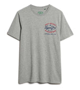 Superdry Mens Vintage Workwear Relaxed T-Shirt Light Grey Northern