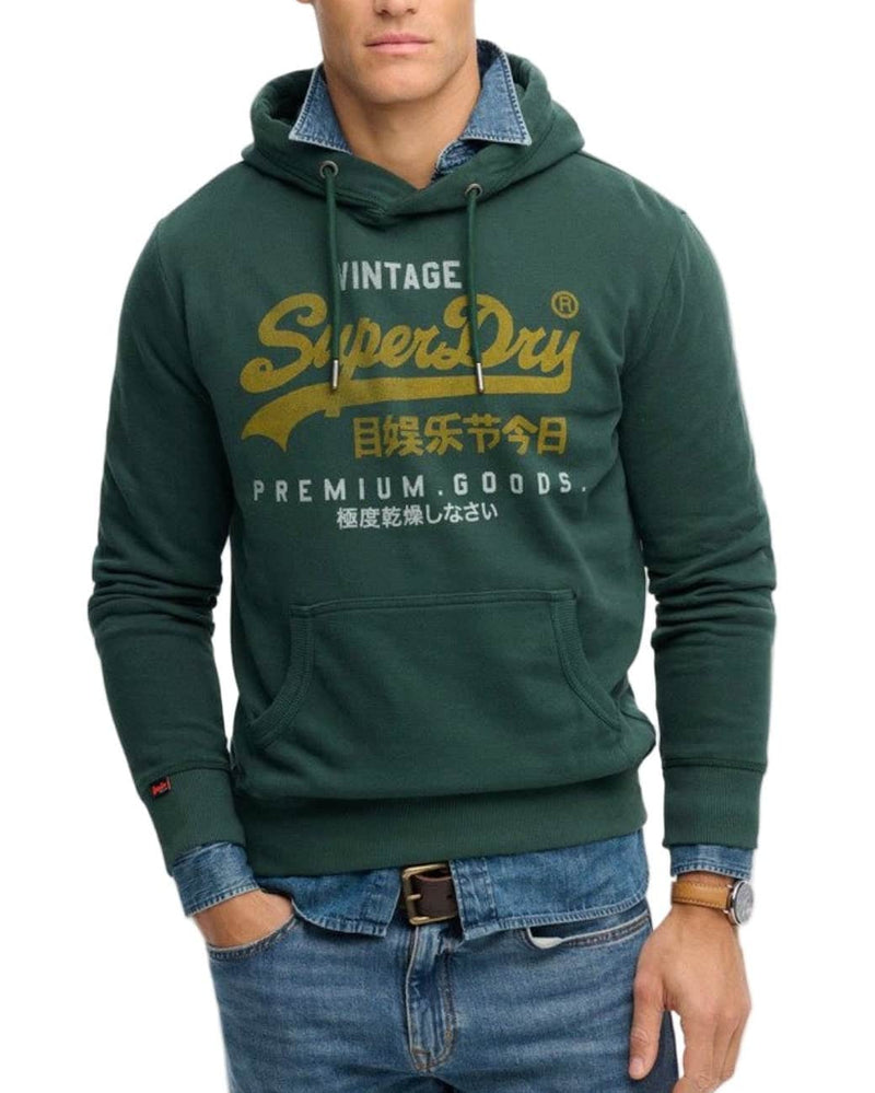 Superdry Mens VL Duo Hoodie Enamel Green Northern Ireland Belfast