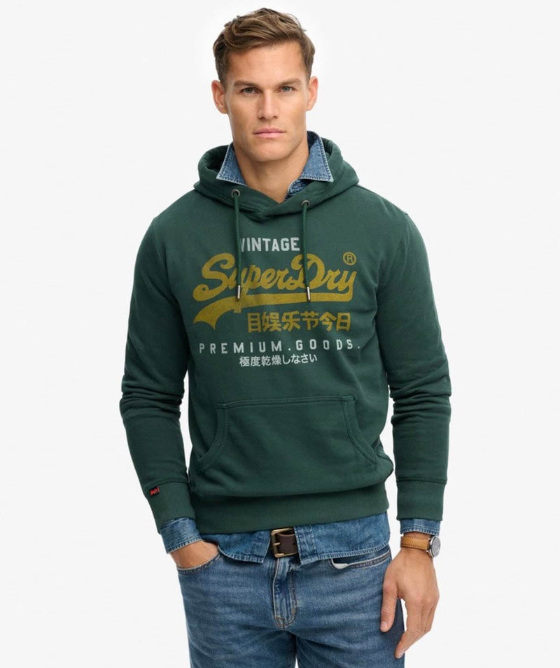 Superdry Mens VL Duo Hoodie Enamel Green Northern Ireland Belfast