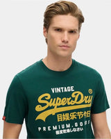 Superdry Mens VL Duo Logo T-Shirt Pine Green Northern Ireland Belfast