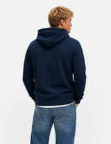 Superdry Mens VL Heritage Relaxed Hoodie Deep Sea Blue Northern