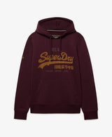 Superdry Mens VL Heritage Relaxed Hoodie Tawny Port Northern Ireland