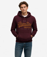 Superdry Mens VL Heritage Relaxed Hoodie Tawny Port Northern Ireland
