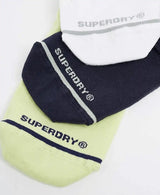 Superdry No Show Trainer Socks Lime,Navy,White 3 Pack