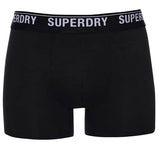 Superdry Organic Cotton Classic 3 Pack Boxers - Black/Orange/Grey