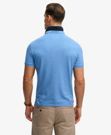 Superdry Pique Monogram Polo Shirt Deep Blue Wave/Eclipse Navy