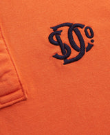 Superdry Pique Monogram Polo Shirt Denver Orange/Darkest Navy
