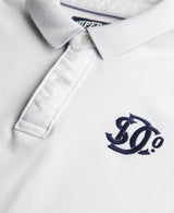 Superdry Pique Monogram Polo Shirt Optic/Darkest Navy Northern