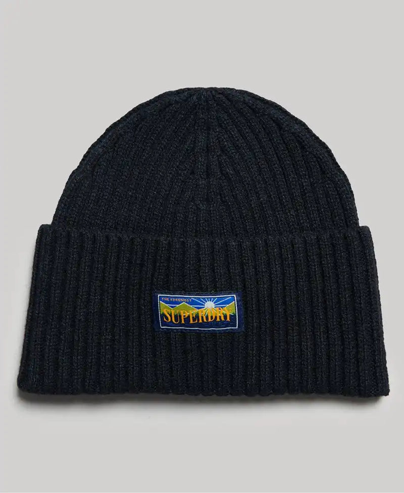 Superdry Radar 2.0 Beanie Hat Eclipse Navy - Hats