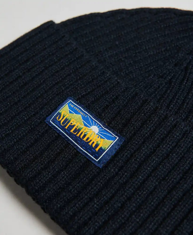 Superdry Radar 2.0 Beanie Hat Eclipse Navy - Hats