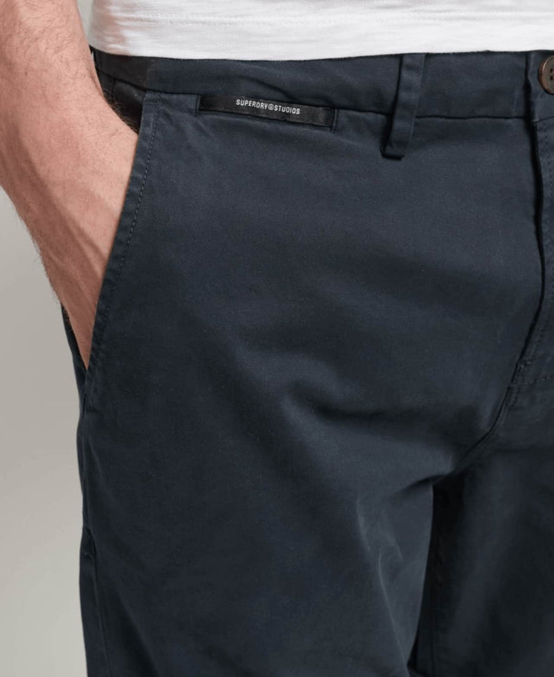 Superdry Studios Core Chino Shorts Eclipse Navy