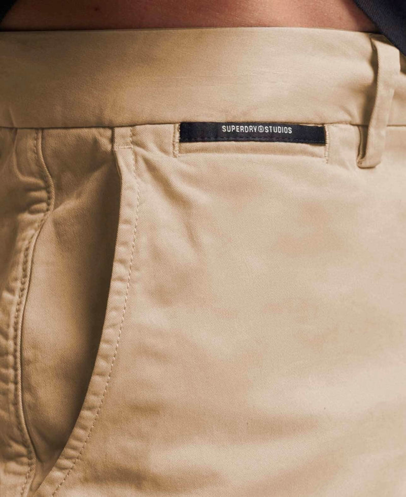 Superdry Studios Core Chino Shorts Shaker Beige