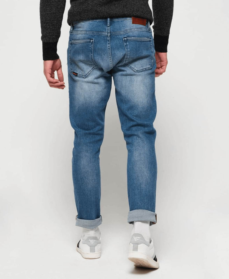 Superdry - Tyler Slim Jeans - Tunstall Mid Blue.