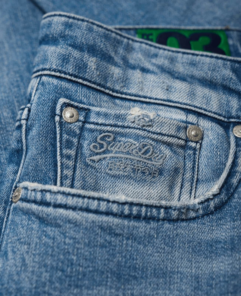 Superdry - Tyler Slim Jeans - Tunstall Mid Blue.