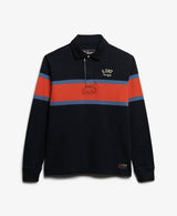 Superdry Vintage Athletic Stripe Rugby Top Navy Stripe Northern