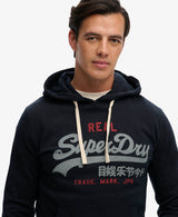 Superdry Vintage Logo Classic Hoodie Eclipse Navy Northern Ireland