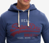 Superdry Vintage Logo Classic Hoodie Hampton Blue Northern Ireland